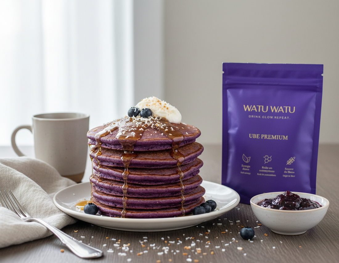 Pancakes Healthy à l'Ube, le bien-être sans compromis